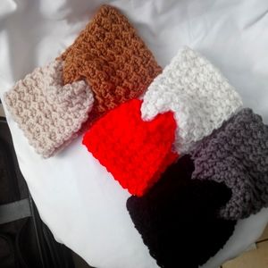 Twotone Crochet Twist Headband Earwarmer Women